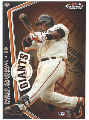 PABLO SANDOVAL FATHEAD TRADEABLES SAN FRANCISCO GIANTS LOGO WALL DECAL 2010 #22