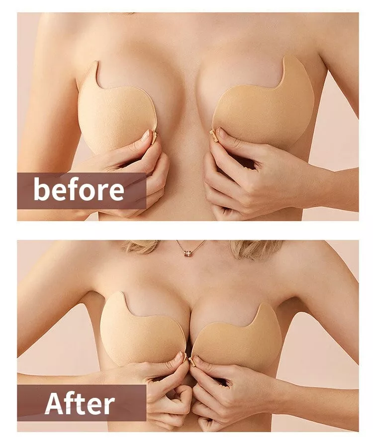 Women Invisible Silicone Breast Pad Boob Lift Up Tape Push Up Bra Nipple  Cover