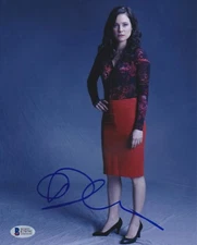 CAROLINE DHAVERNAS SIGNED 8X10 PHOTO HANNIBAL BECKETT BAS AUTOGRAPH AUTO COA A