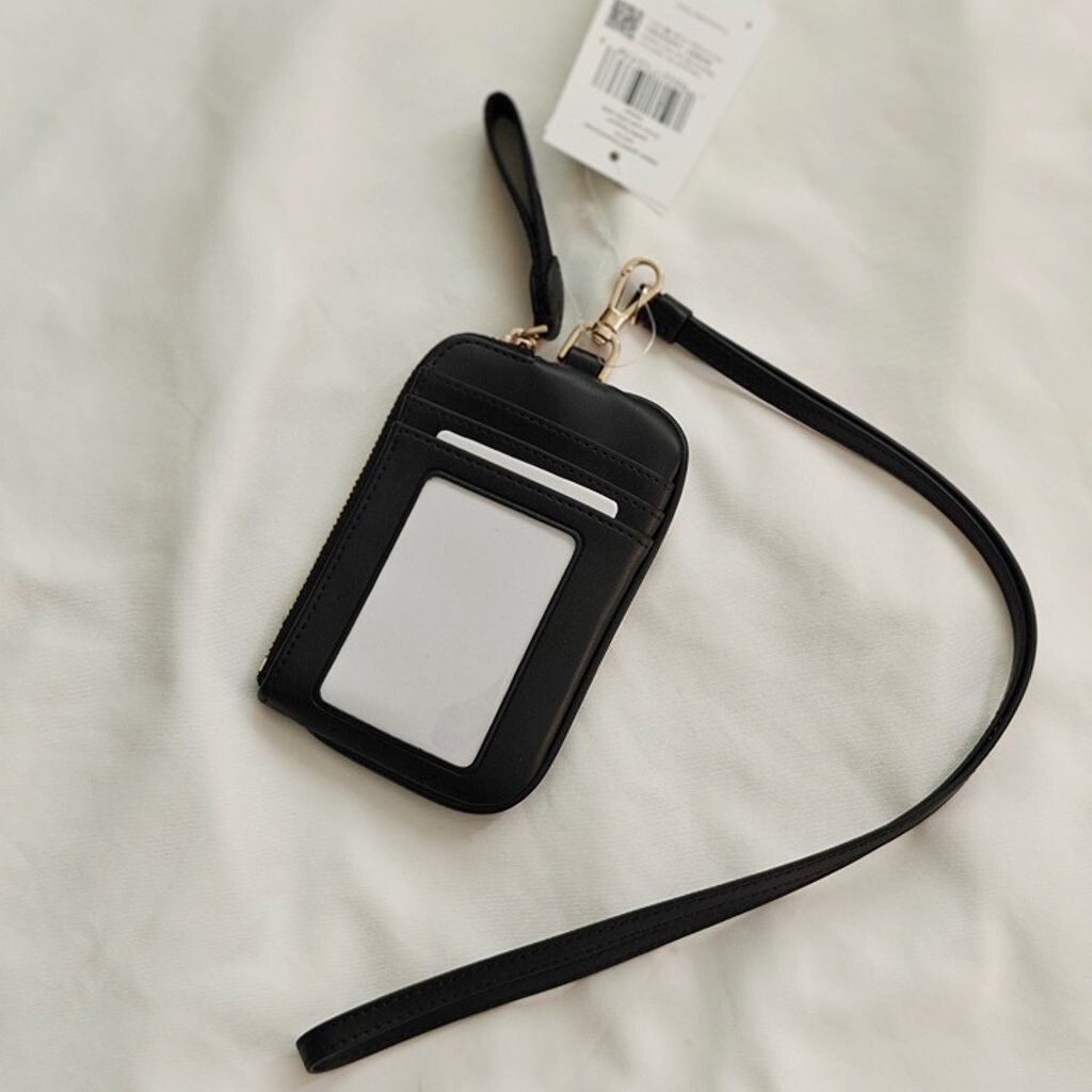 New Kate Spade Chelsea Leopard Card Case Lanyard Wallet KH754 $89