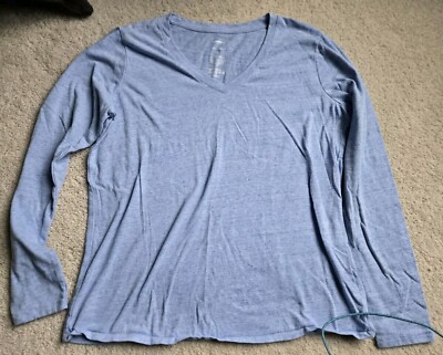 Sonoma Good For Life Everyday TEE Size Large Womens Light Blue OEKO-TEX 100