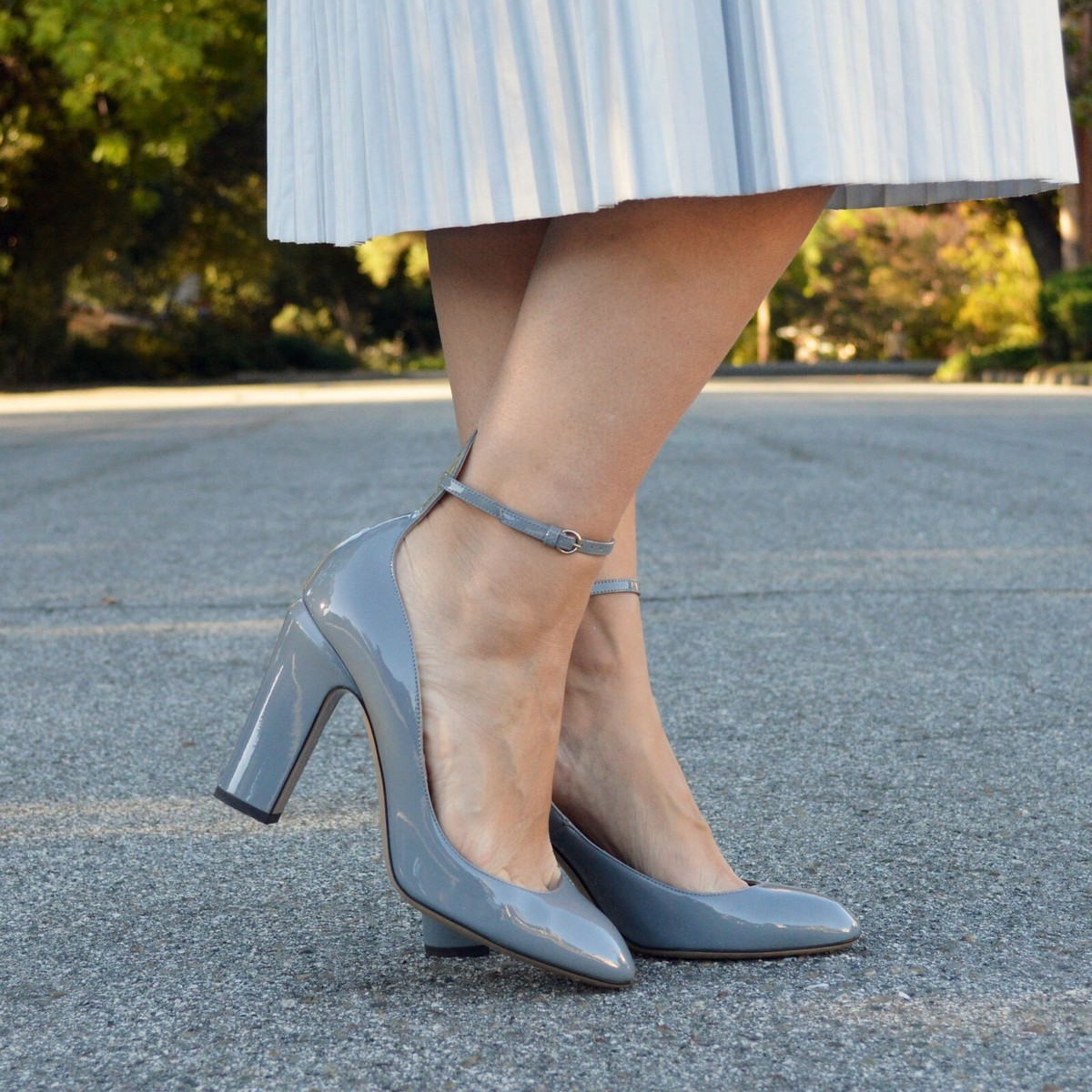 Auth Valentino Tango blue gray grey patent leather mary jane Auth Valentino Tango blue gray grey patent leather mary jane
