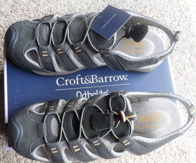 croft & barrow legato men's ortholite fisherman sandals