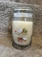 Yankee Candle Coconut Beach Scented Candle 567g Double Wick Glass Jar New