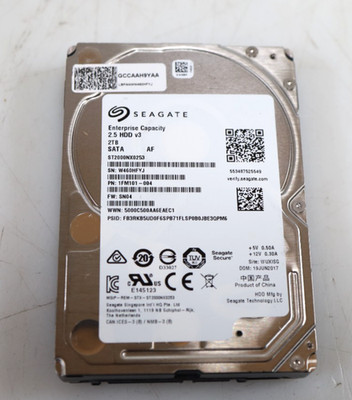 Seagate Exos 7E2000 ST2000NX0253 2TB 2.5'' SATA Enterprise Hard Drive