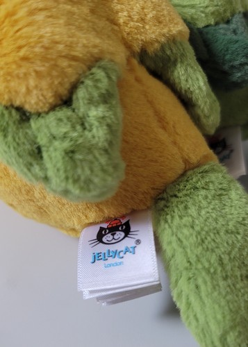 Jellycat A PAIR OF LOVELY LOVEBIRDS Cute Soft Plush Toy Green Yellow - Bild 8 von 10