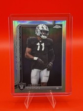 2025 Topps Chrome Football Jeremy Chinn LIGHTBOARD LOGO VARIATION SSP Raiders