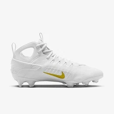 Nike Huarache 9 Elite Mid LAX SE  Cleats (FV6149-001, Football Grey   Size8