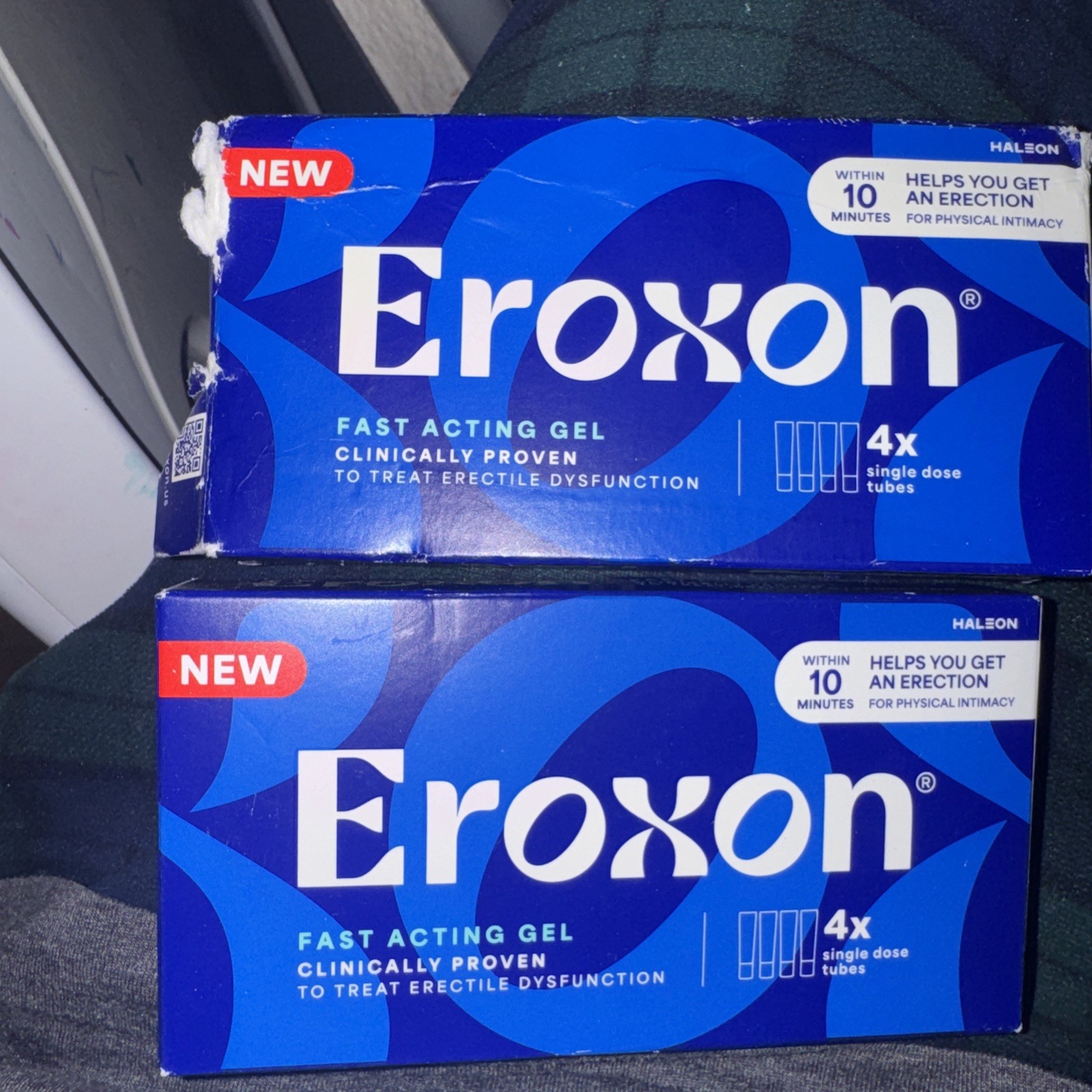 LOT OF 2 Eroxon Fast Acting StimGel 4x Single Dose Tubes EXP 09/2026+