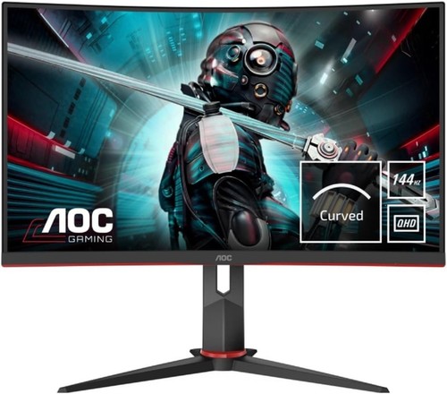 AOC Gaming CQ27G2U – 27” QHD Curved Monitor | 144 Hz | 1 ms | FreeSync Premium