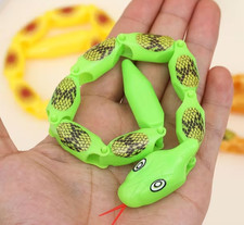 Schlangen Schlange Snake Serpente Gummi rot gelb gr&uuml;n schwarz ca. 27 cm
