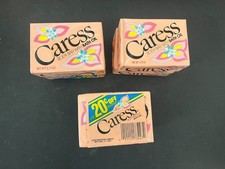 Lot of 6 Vintage Caress Body Bar With Bath Oil 4.75oz Made in USA Soap