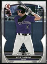 2023 Bowman Draft #BD-151 Cole Carrigg