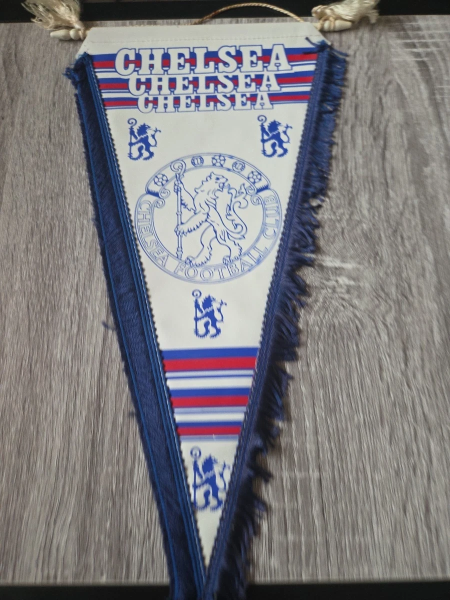 Fanion Vintage Chelsea FC – 'We All Follow...' – Drapeau De Supporteur Anglais Rare