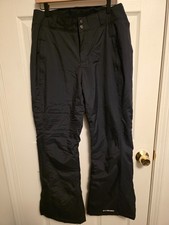 Black Columbia Women's Snow Pants Medium Fleece Lined with Zipper Pockets