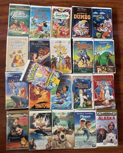 Disney Lot Classic Vhs Tapes In Great Condition