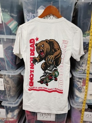 Vans Tour Shirt Emos Not Dead Shirt Small Fits Slim Cotton Skating Bear A53 