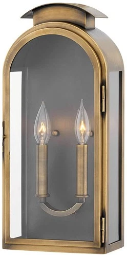 Hinkley Rowley 18"H Light Antique Brass Outdoor Wall Light - Picture 2 of 10