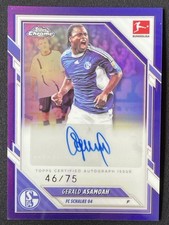 Gerald Asamoah 2025-26 Topps Chrome Bundesliga Purple Refractor Auto /75 #BA-GA