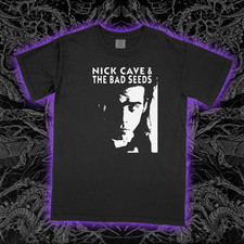 Nick Cave  The Bad Seeds T-Shirt Vintage Band Graphic Rock Music Cotton Tee