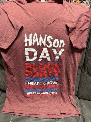 Hanson Day Band Shirt 2012 XL X-large Concert Tour Block party