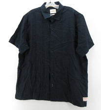 Scotch Soda Shirt Men XL Blue Amsterdam Linen Blend Guayabera Beach Resortwear