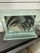 Picture Frame Heavy Heart Etched Glass 4x6 SAGE