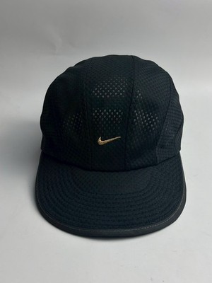  Vintage Nike Tailwind 7 Panel Dri Fit Black Hat Cap