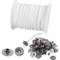 Kerzendocht Set 61 M 100 StüCk Baumwolle Docht Rauchfrei FüR Diy Kerzen Baste...