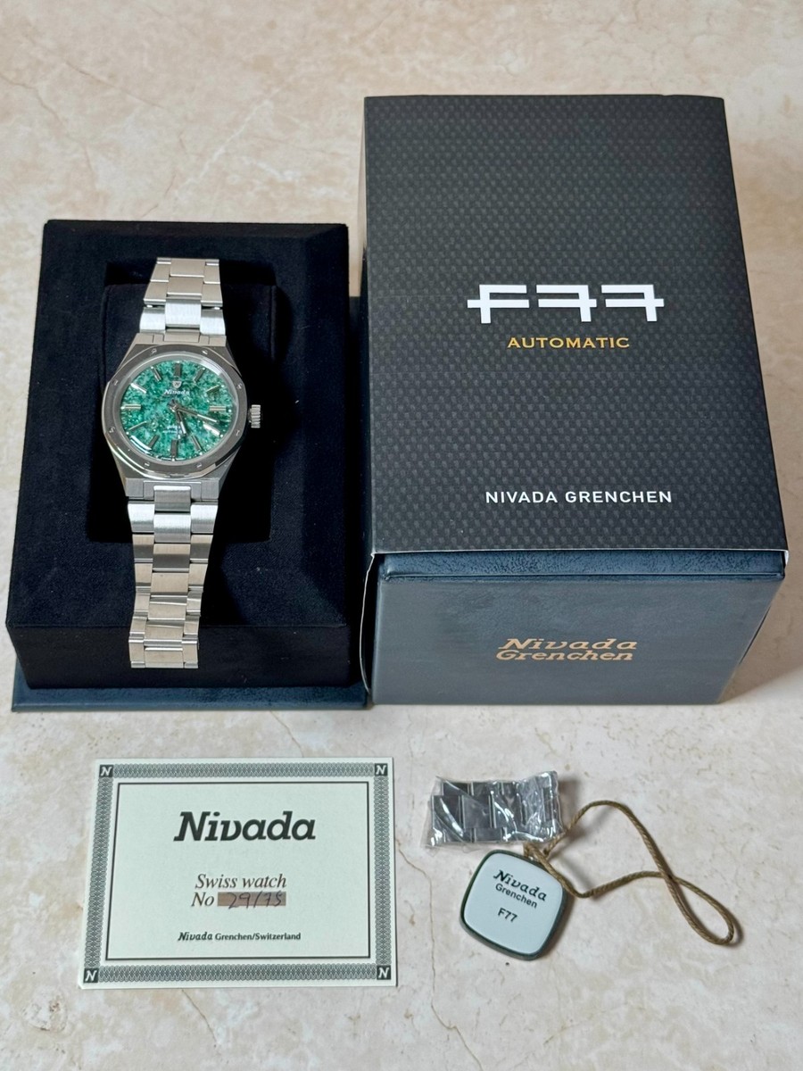 Nivada Grenchen F77 SST GREEN AVENTURINE MK1 - 37MM Limited