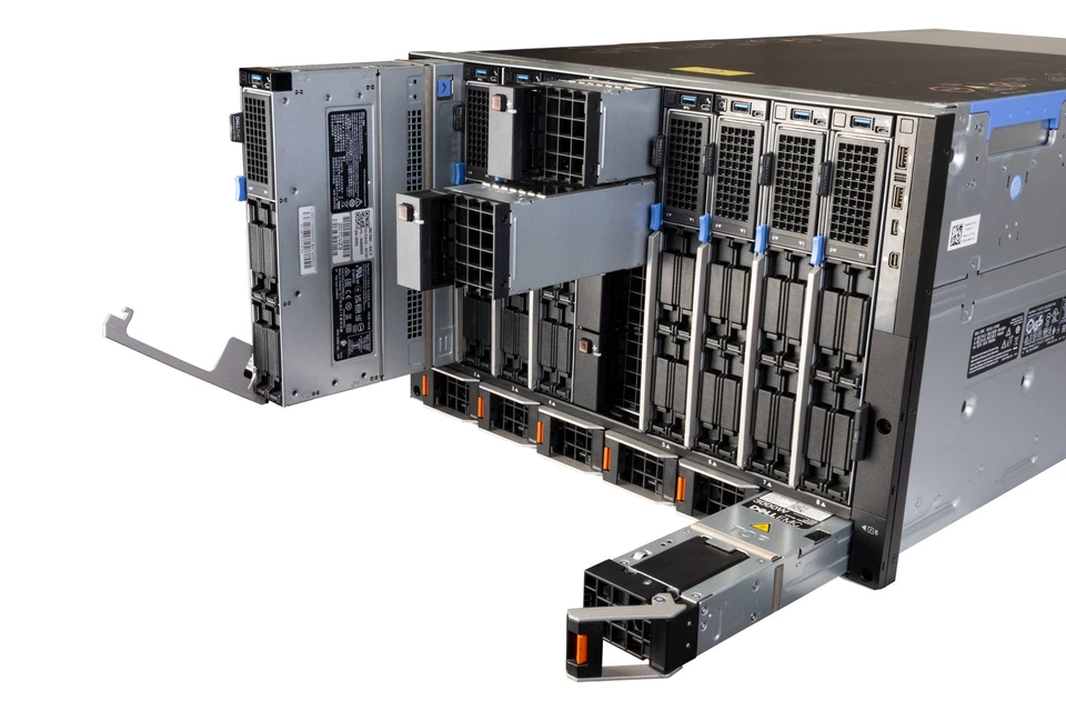 Server Dell MX7000 with 8x Server Dell MX750c (2xGold 6330 192GB 4x960GB iDRAC9) - Image 3 of 4