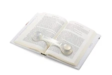 Bookmark/Weight-Page Holder-Holds Books Open and in Place-Clear-by 
