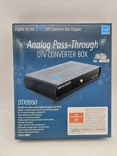 Digital Stream Analog Pass-Through DTV Converter Box Model DTX9950 New In Box