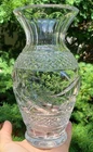 Vintage Waterford Crystal Heavy 9” Flower Vase Gothic mark