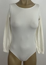 Vintage Victoria's Secret Women's S Leotard Bodysuit Nylon Ivory NWOT