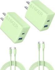 2 Anker Phone Charger 20W USB C Charger Block Type C Charger Fast Charging