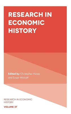 Research in Economic History | Christopher Hanes (u. a.) | Englisch | Buch