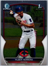 2023 Bowman #BCP-86 Yilber Herrera Chrome Prospects Minnesota Twins