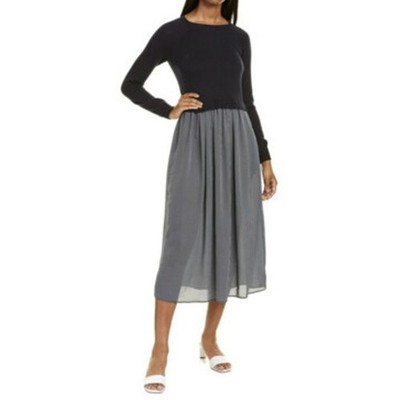 Weekend MaxMara Helier Jumper Preppy Quiet Luxury Mix Print Midi Dress 8