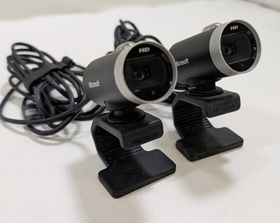 Lot Of 2 Microsoft LifeCam Cinema 720p HD Wide Screen Camera Webcam 1393
