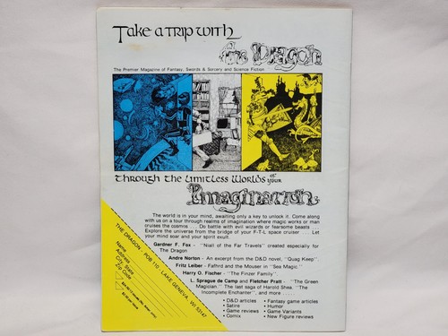 The Dragon Magazine Issue # 25 May 1979 Vol. III No. 11 Vintage RPG D&D Gaming - Picture 9 of 16