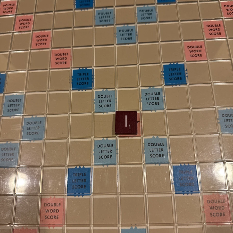 Vintage 1977 Scrabble Deluxe Edition Crossword Game Turntable Base Complete - Image 2 of 3