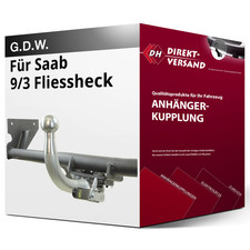 Anhängerkupplung abnehmbar für Saab 9/3 Fliessheck 02.1998-08.2003 neu