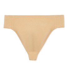 Capezio Men's Medium Reinforced Front Lined Dance Belt Thong in color Natural