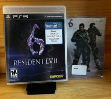 Resident Evil 6 Walmart Exclusive PS3 CIB + SEALED Character Decals SCRATCH FREE