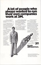 3M 1972 Original Print Ad Entrepreneur Business Career Vintage