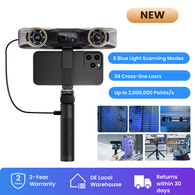 Revopoint MetroY PRO 3D Laser Scanner For 3D Druck 34Line Wireless Handheld Scan