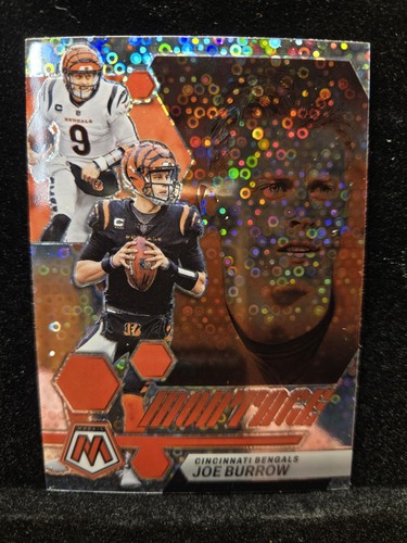 2023 Panini Mosaic Joe Burrow Montage Silver No Huddle Mosaic SP Bengals #M-1