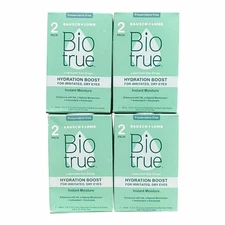 4x TWIN PACKS (8 Total) - Biotrue Hydration Boost Eye Drops EXP: 06/2027+