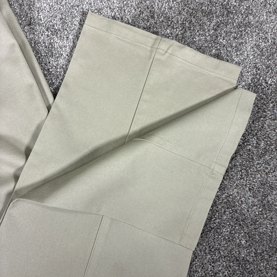 George Size 36x34 Mens Pants Khaki Color Classic Fit Pleated Front No Cuff - Image 3 of 4